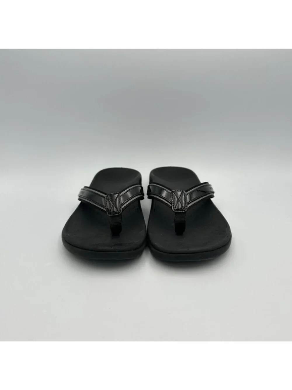 Vionic Tide II Toe Post Sandals Women's Size 8 US Black Flip Flop Slip On - Picture 3 of 13